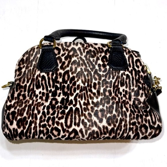 NWOT J. Crew Bienniel Medium Satchel Calf Hair Leopard - Picture 8 of 15